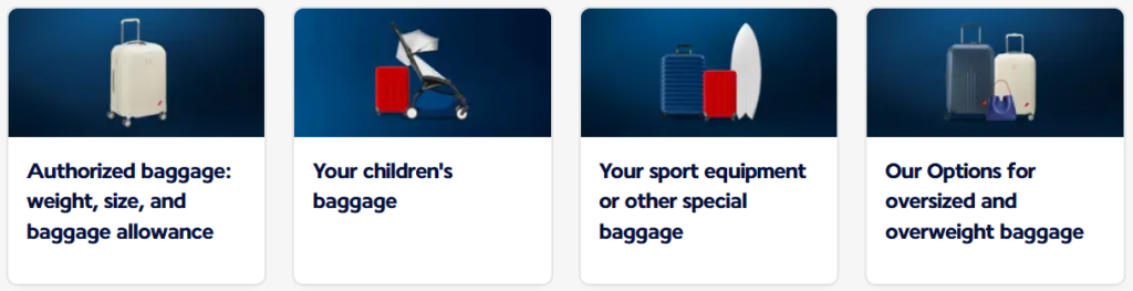 Air France baggage allowance​, Air France international baggage allowance​, Air France carry on baggage allowance​, Air France baggage allowance business class, baggage allowance Air France economy class​