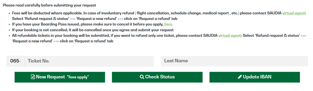 Saudi Airlines Cancellation Policy