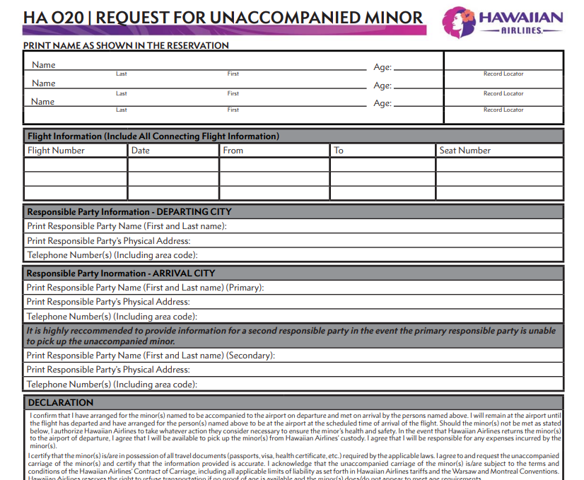 Hawaiian Airlines unaccompanied minor, unaccompanied minors Hawaiian Airlines, Hawaiian Airlines unaccompanied minor form, Hawaiian Airlines unaccompanied minor fee, Hawaiian Airlines unaccompanied minor form pdf, Hawaiian Airlines unaccompanied minor flights
