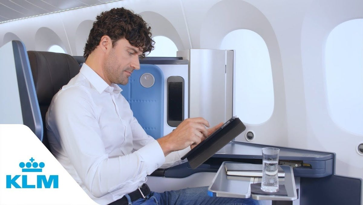 KLM Business Class seats