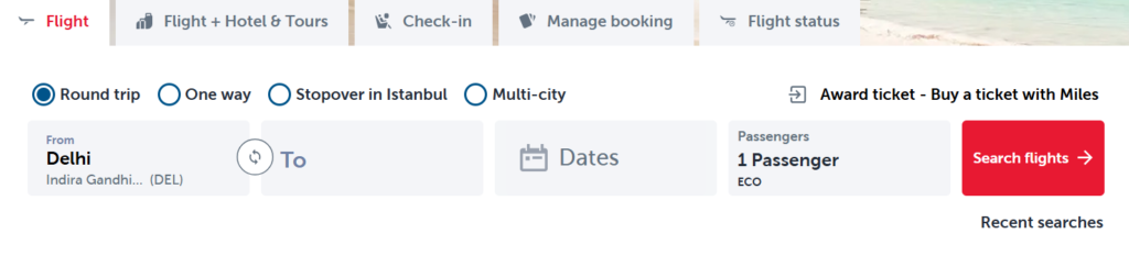 Turkish Airlines Business Class